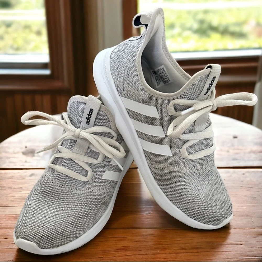 Adidas Womens Cloudfoam Pure 2.0 H04756 Gray Running Shoes Sneakers Size 9.5